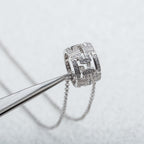 [Clover Jewelry]PARENTESI NECKLACE SILVER DIAMOND
