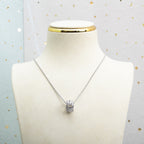 [Clover Jewelry]PARENTESI NECKLACE SILVER DIAMOND
