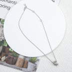 [Clover Jewelry]PARENTESI NECKLACE SILVER DIAMOND