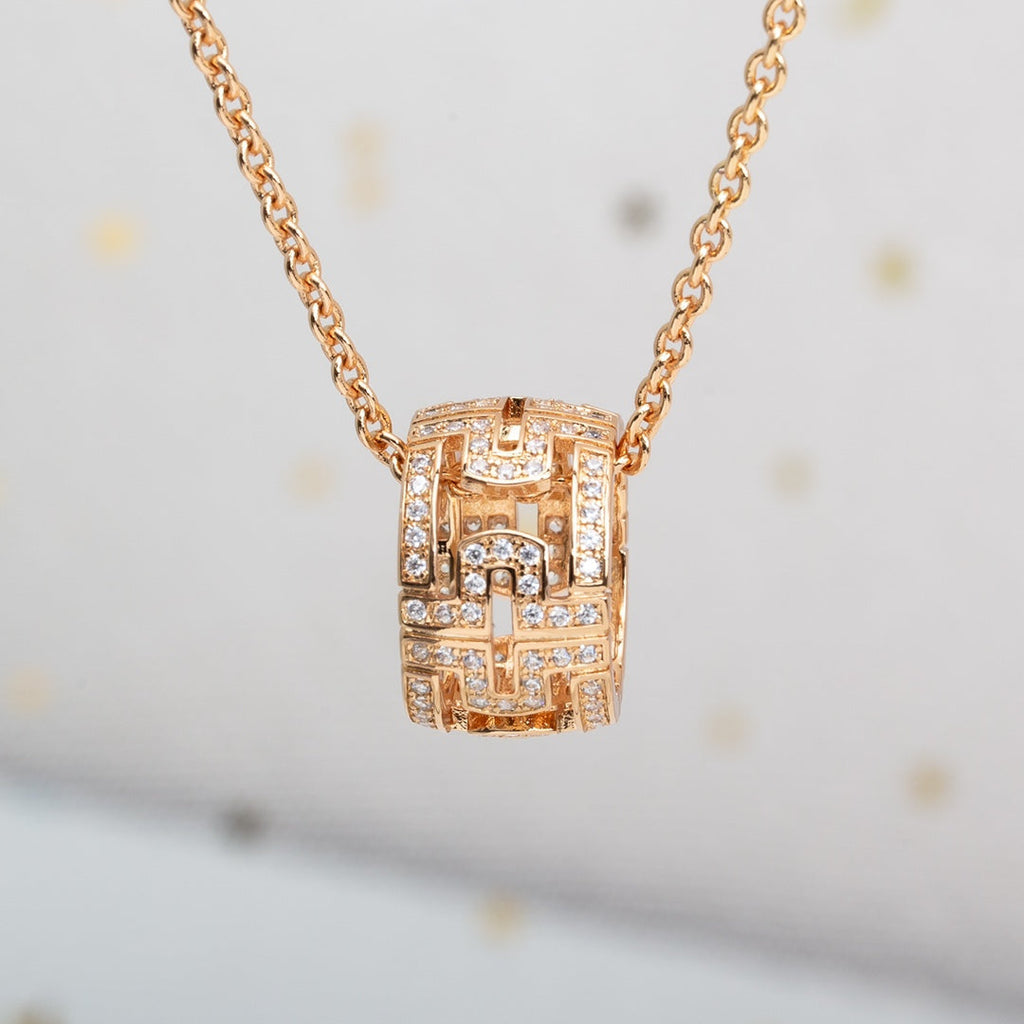 [Clover Jewelry]PARENTESI-HALSKETTE ROSÉGOLD DIAMANT