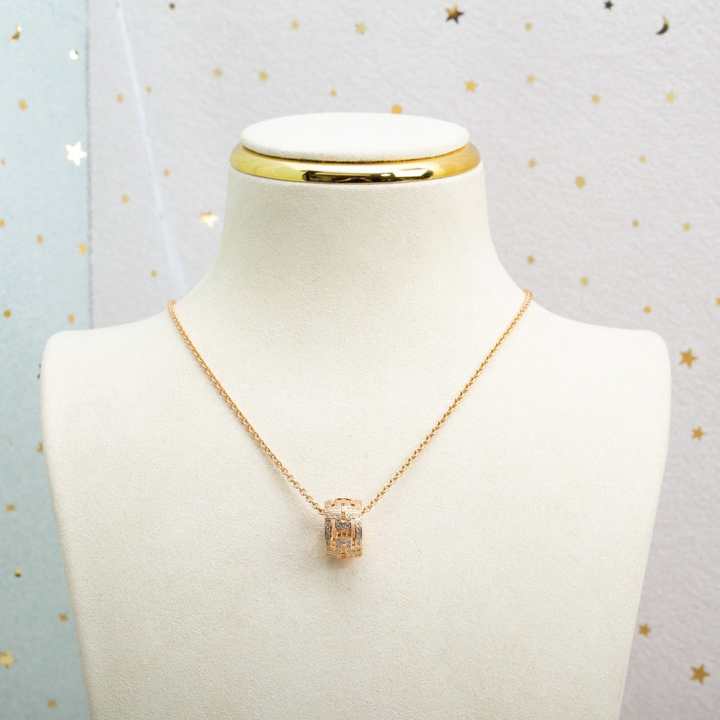[Clover Jewelry]PARENTESI-HALSKETTE ROSÉGOLD DIAMANT