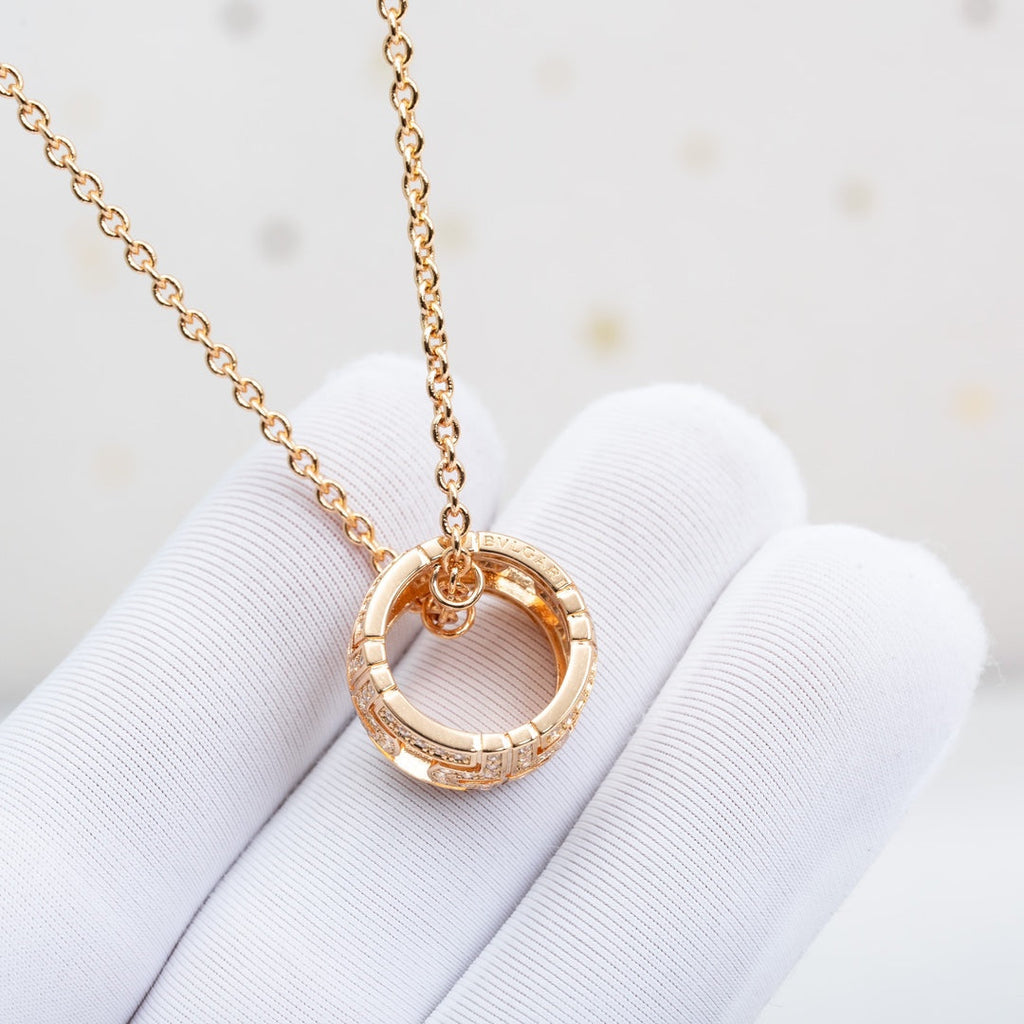 [Clover Jewelry]PARENTESI-HALSKETTE ROSÉGOLD DIAMANT