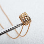 [Clover Jewelry]PARENTESI-HALSKETTE ROSÉGOLD DIAMANT