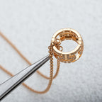 [Clover Jewelry]PARENTESI-HALSKETTE ROSÉGOLD DIAMANT