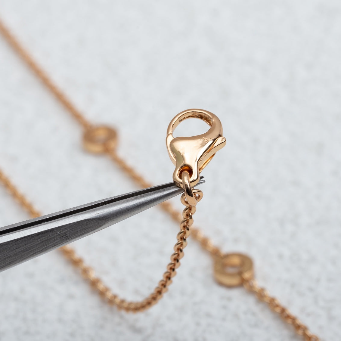 [Clover Jewelry]PARENTESI-HALSKETTE ROSÉGOLD DIAMANT
