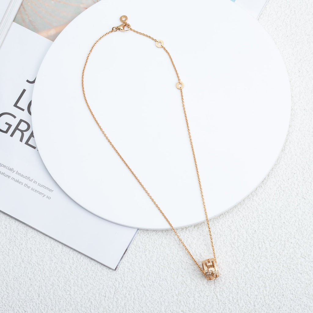 [Clover Jewelry]PARENTESI-HALSKETTE ROSÉGOLD DIAMANT