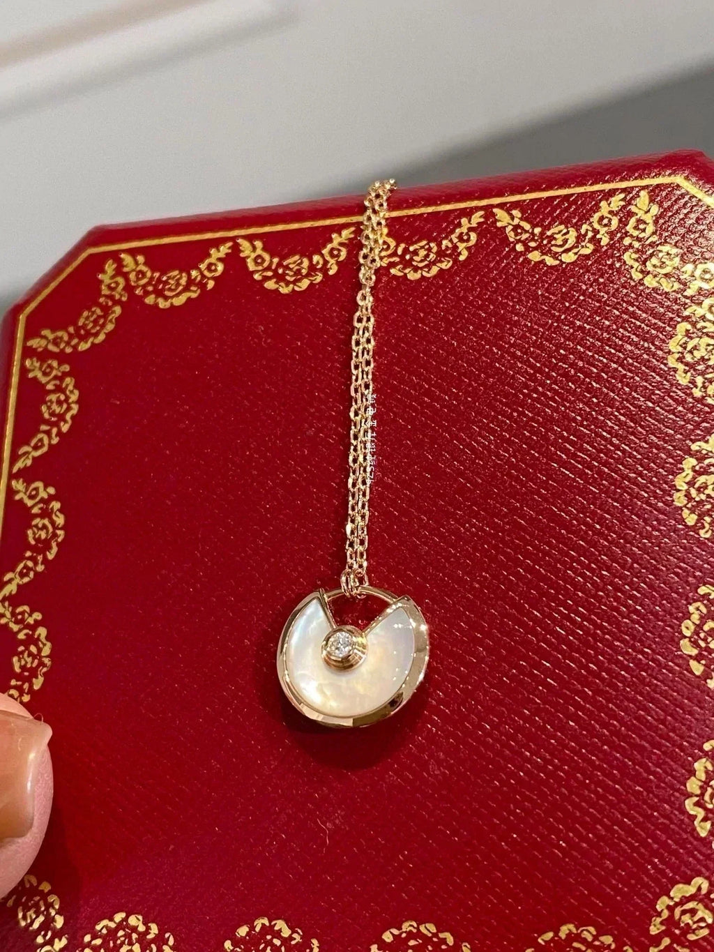 [Clover Jewelry]AMULETTE ROSE GOLD MOP NECKLACE