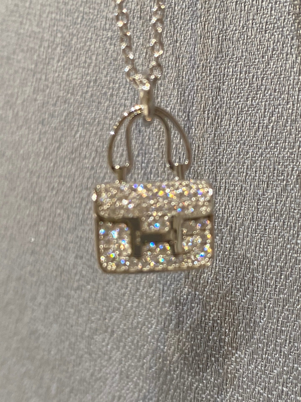 [Clover Jewelry]CONSTANCE PEDANT DIAMOND NECKLACE
