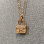[Clover Jewelry]CONSTANCE PEDANT DIAMOND NECKLACE
