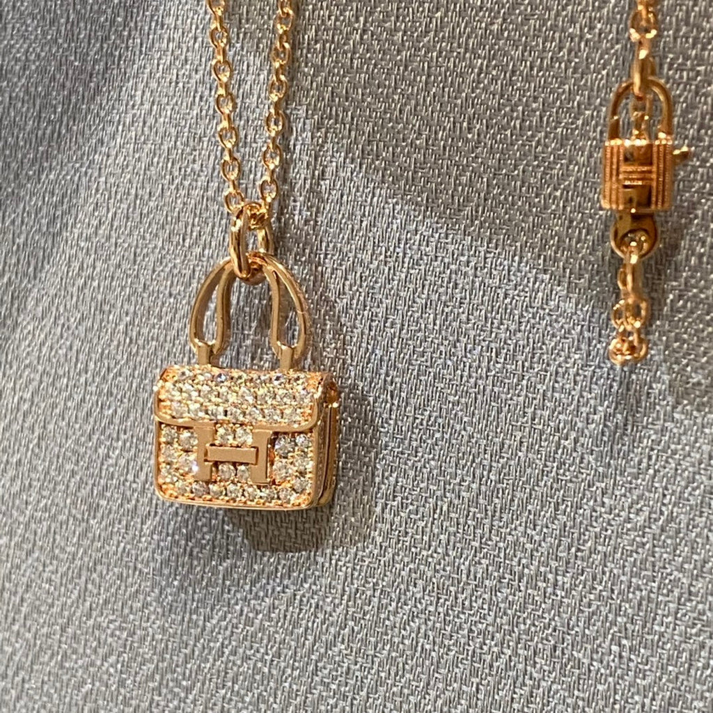 [Clover Jewelry]CONSTANCE PEDANT DIAMOND NECKLACE