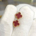 [Clover Jewelry]CLOVER MINI 9.5MM CARNELIAN EARRINGS