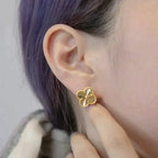 [Clover Jewelry]CLOVER MEDIUM 1 MOTIFS LASER EARRINGS
