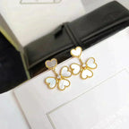 [Clover Jewelry]KLEEBESCHMUCK SÜSSE WEISSE MOP-OHRRINGE