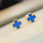 [Clover Jewelry]CLOVER MINI 9.5MM TURQUOISE EARRINGS