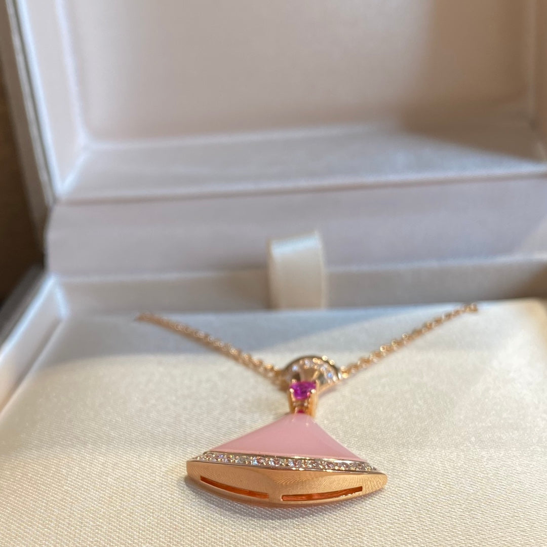 [Clover Jewelry]DREAM NECKLACE PINK OPAL