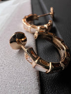[Clover Jewelry]SERPENTI MOP PINK GOLD EARRINGS
