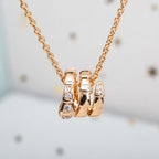 [Clover Jewelry]SERPENTI ROSÉGOLD-HALSKETTE DIAMANT