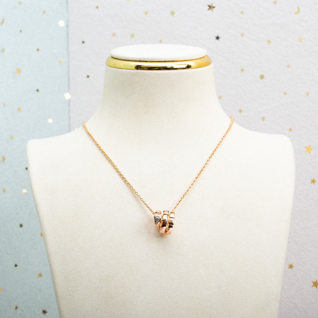 [Clover Jewelry]SERPENTI ROSÉGOLD-HALSKETTE DIAMANT