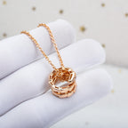 [Clover Jewelry]SERPENTI ROSÉGOLD-HALSKETTE DIAMANT