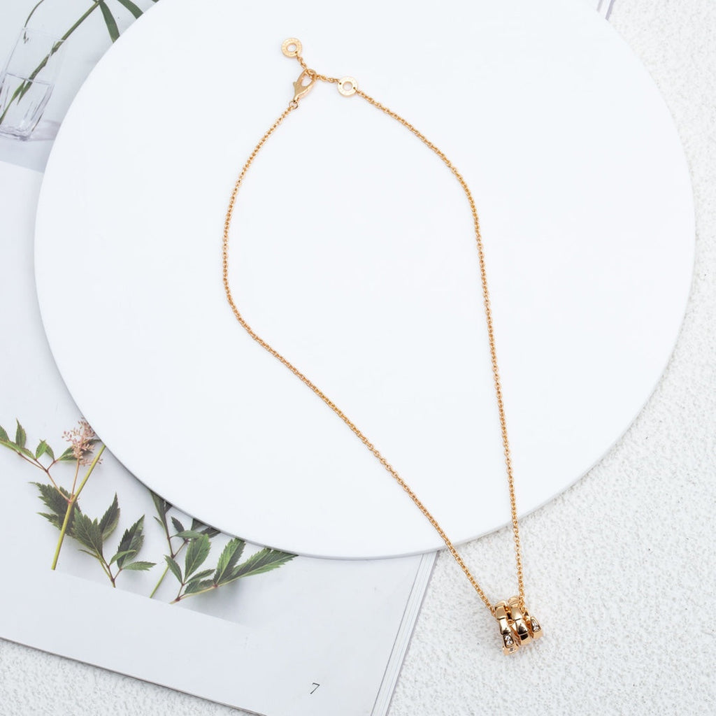 [Clover Jewelry]SERPENTI ROSÉGOLD-HALSKETTE DIAMANT