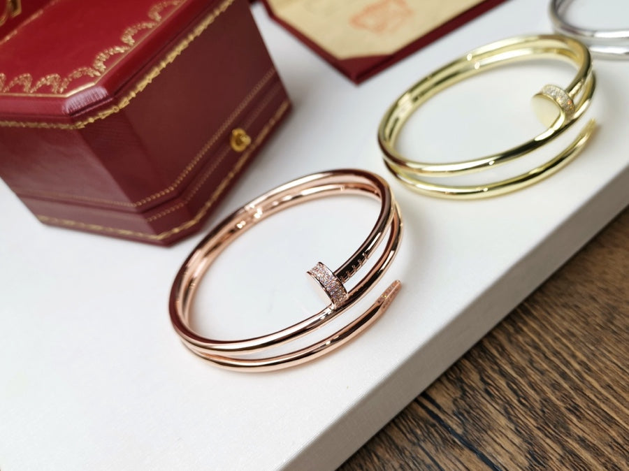 [Clover Jewelry]JUSTE BRACELET 3.5MM DOUBLE ROW DIAMOND