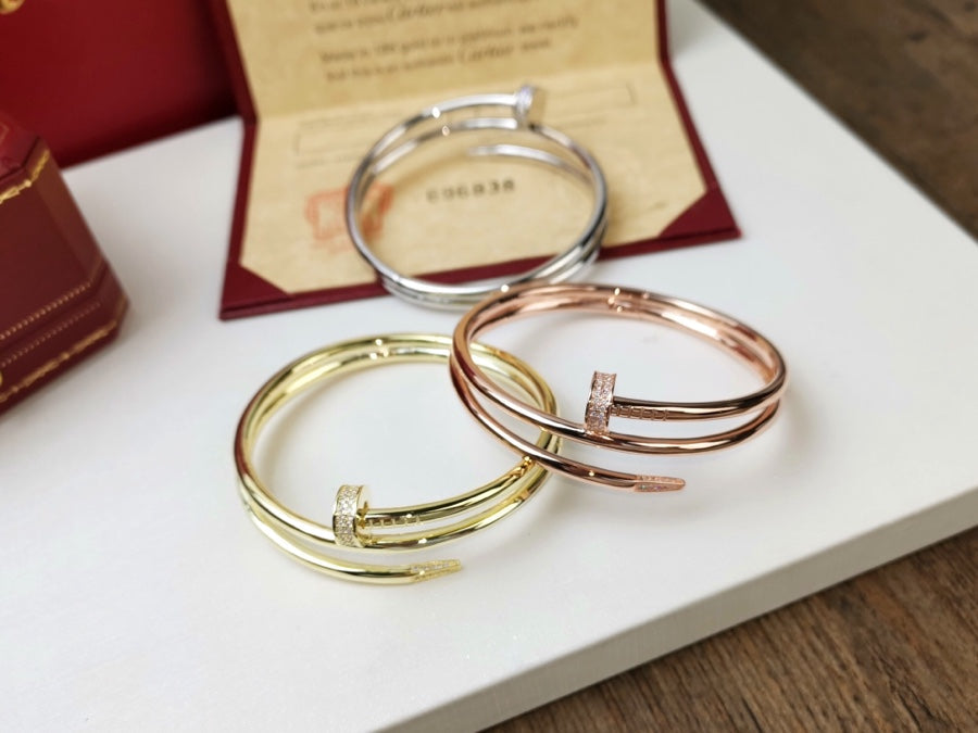 [Clover Jewelry]JUSTE BRACELET 3.5MM DOUBLE ROW DIAMOND