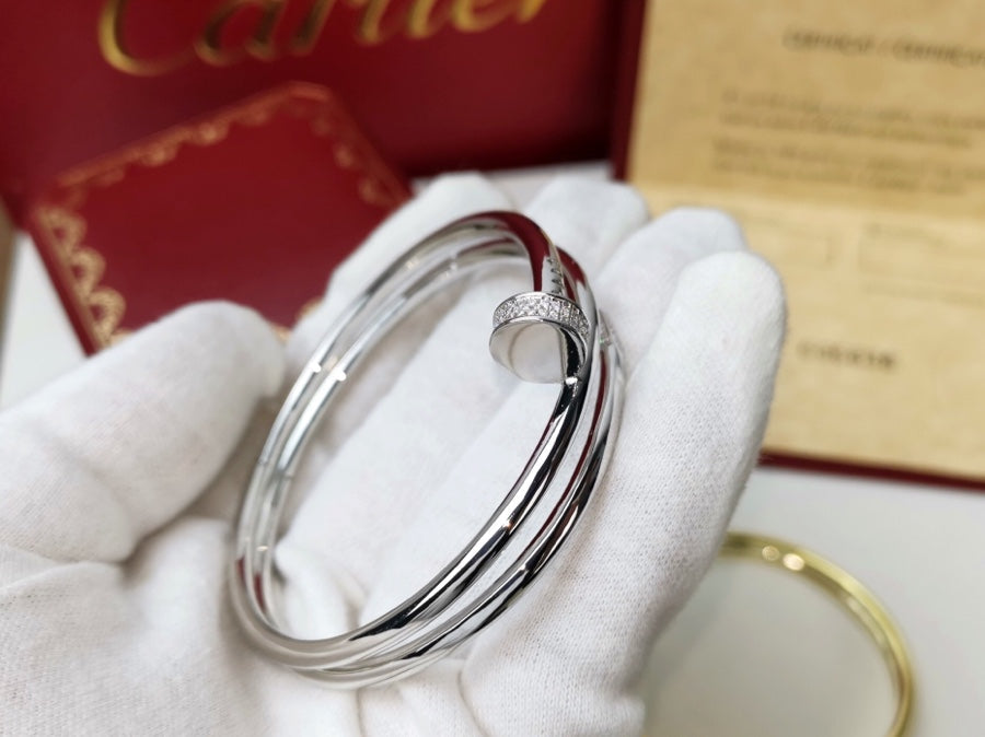 [Clover Jewelry]JUSTE BRACELET 3.5MM DOUBLE ROW DIAMOND