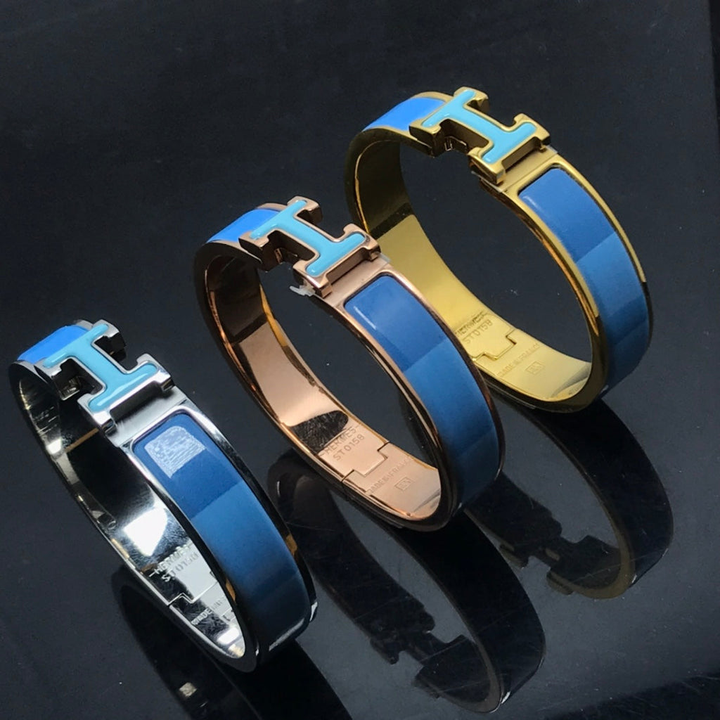 [Clover Jewelry]H ARMBAND BLAU REGENBOGEN KERAMIK