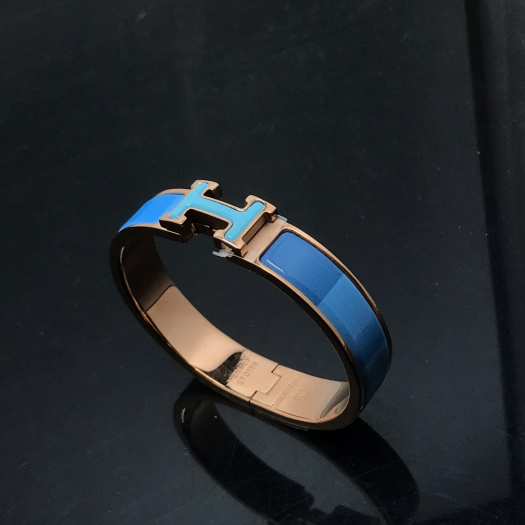 [Clover Jewelry]H BRACELET BLUE RAINBOW CERAMIC