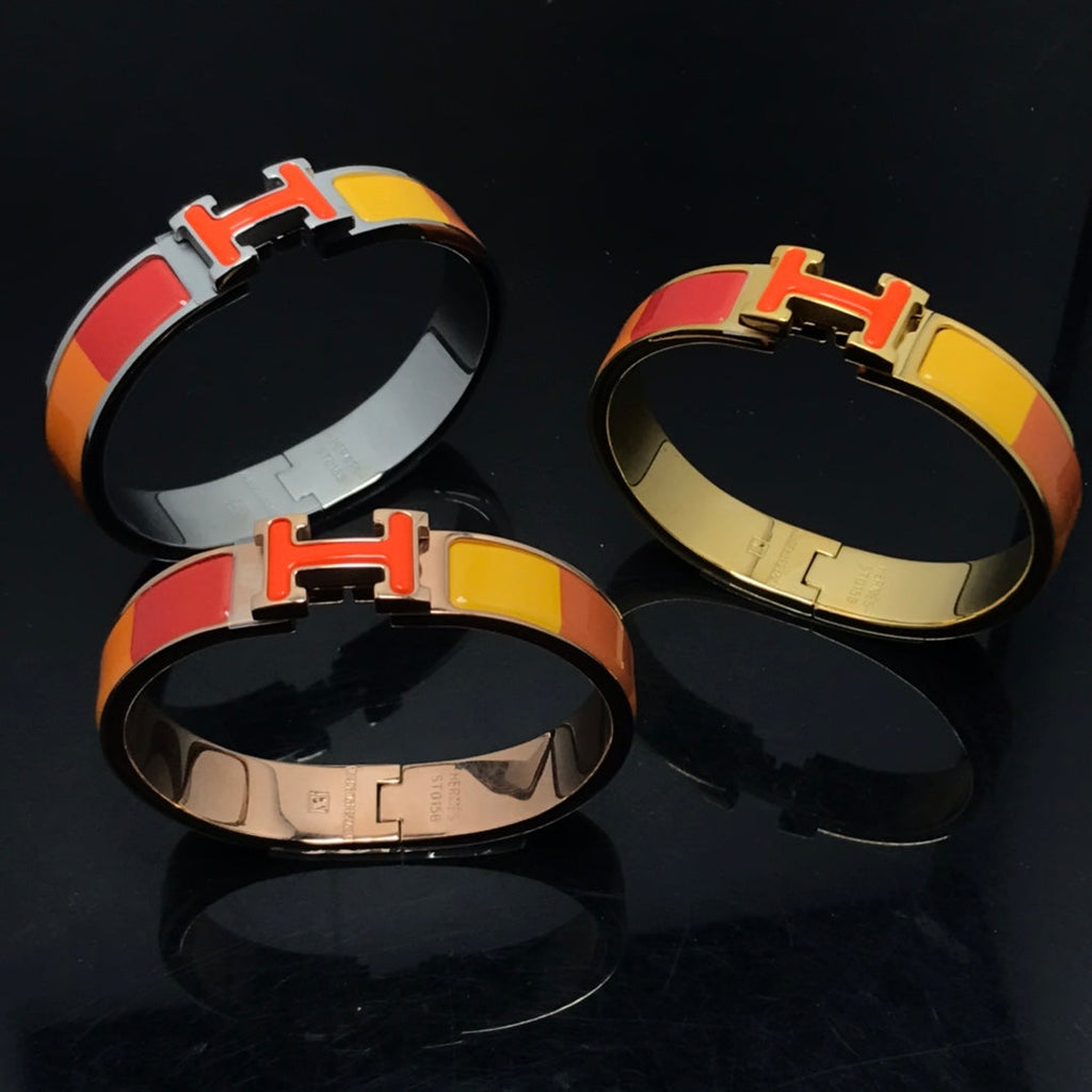 [Clover Jewelry]H ARMBAND ORANGE REGENBOGEN KERAMIK
