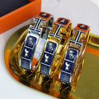 [Clover Jewelry]H COUVERTURES DUNKELBLAUES ARMBAND