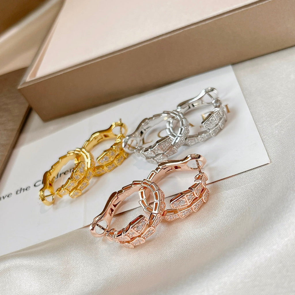[Clover Jewelry]SERPENTI EARRINGS DIAMOND