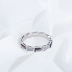 [Clover Jewelry]SERPENTI RING SILVER  DIAMOND BLACK MOP 3MM