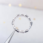 [Clover Jewelry]SERPENTI RING SILVER  DIAMOND BLACK MOP 3MM