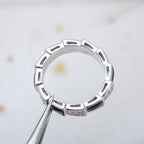 [Clover Jewelry]SERPENTI RING SILVER DIAMOND BLACK MOP 4MM