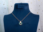 [Clover Jewelry]GARI-HALSKETTE ROSÉGOLD MALACHIT