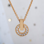 [Clover Jewelry]GARI NECKLACE PINK GOLD DIAMOND
