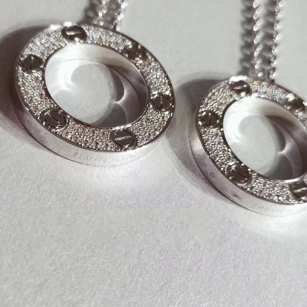 [Clover Jewelry]LOVE NECKLACE ADJUSTABLE SILVER