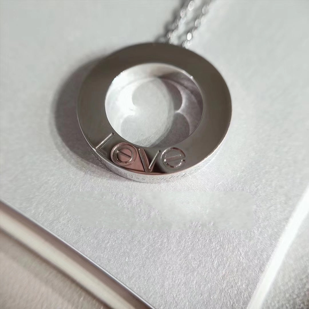 [Clover Jewelry]LOVE NECKLACE ADJUSTABLE SILVER