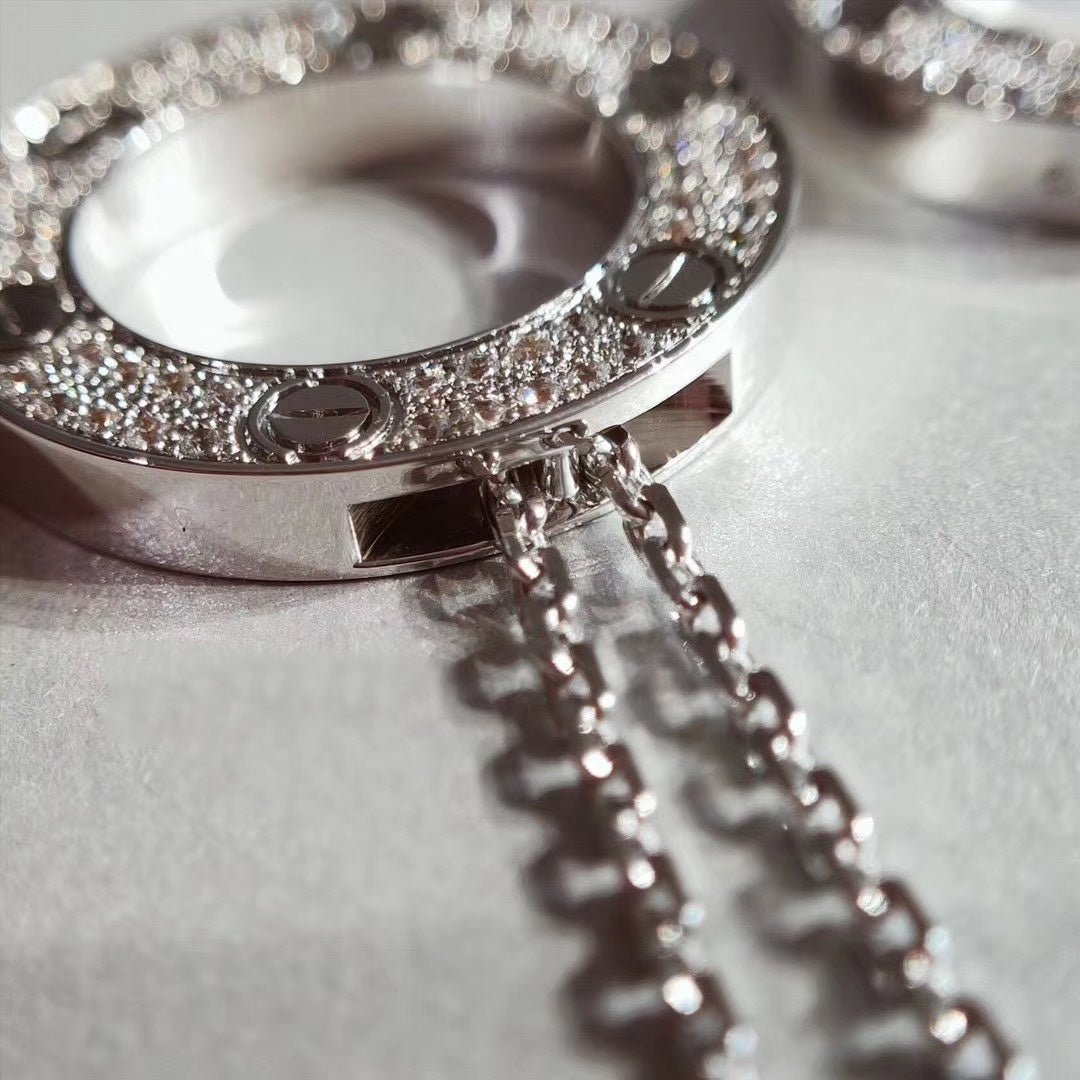 [Clover Jewelry]LOVE NECKLACE ADJUSTABLE SILVER