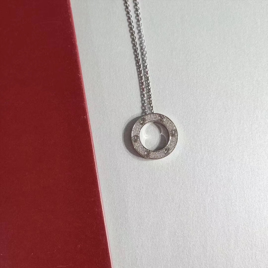 [Clover Jewelry]LOVE NECKLACE ADJUSTABLE SILVER