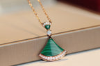 [Clover Jewelry]DREAM NECKLACE MALACHITE DIAMOND