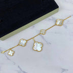 [Clover Jewelry]MAGIC CLOVER MOP GOLD BRACELET 5 MOTIFS