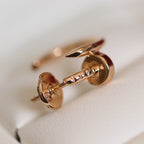 [Clover Jewelry]JUSTE EARRINGS PINK GOLD