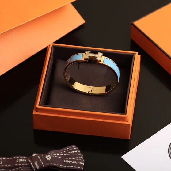 [Clover Jewelry]H CLOUD BLUE BRACELET GOLD DIAMOND