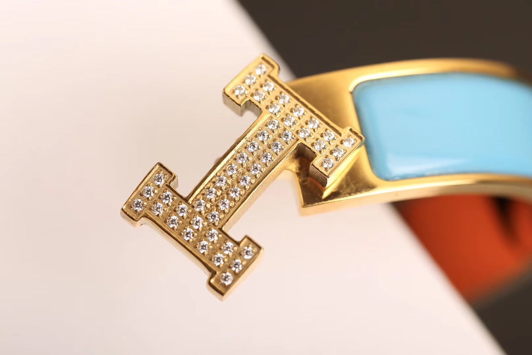 [Clover Jewelry]H CLOUD BLUE BRACELET GOLD DIAMOND