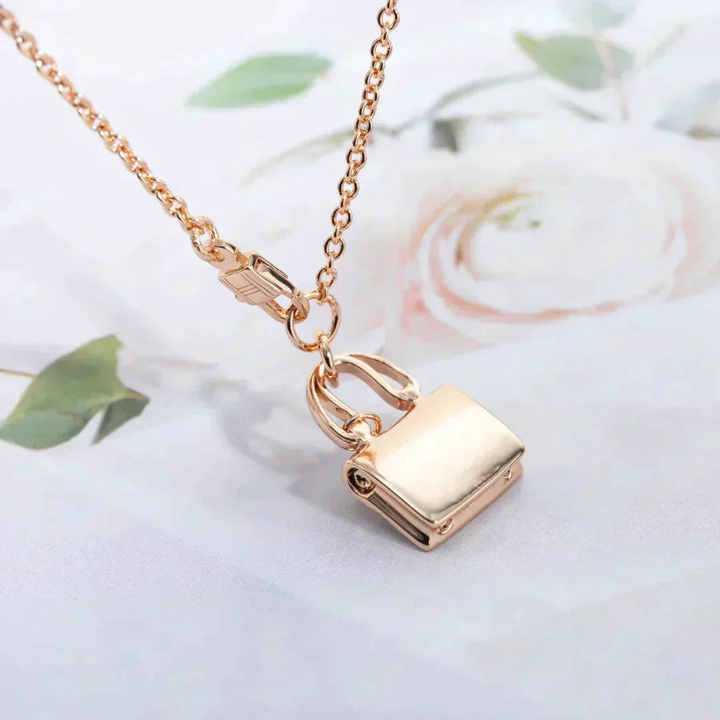 [Clover Jewelry]AMULETTE PEDANT ROSE GOLD NECKLACE