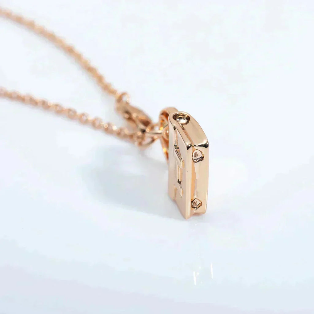 [Clover Jewelry]AMULETTE PEDANT ROSE GOLD NECKLACE