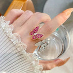 [クローバージュエリー]TWIN BUTTERFLY DIAMOND RING