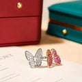 [クローバージュエリー]TWIN BUTTERFLY DIAMOND RING